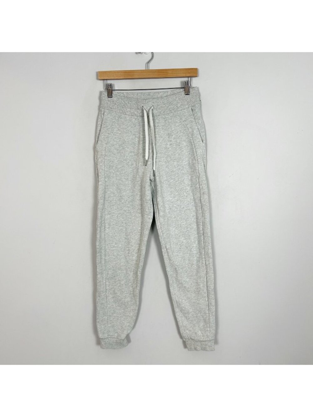 Lululemon Gray Scuba High Rise Jogger Pants Fleece‎ Size 6 Women's